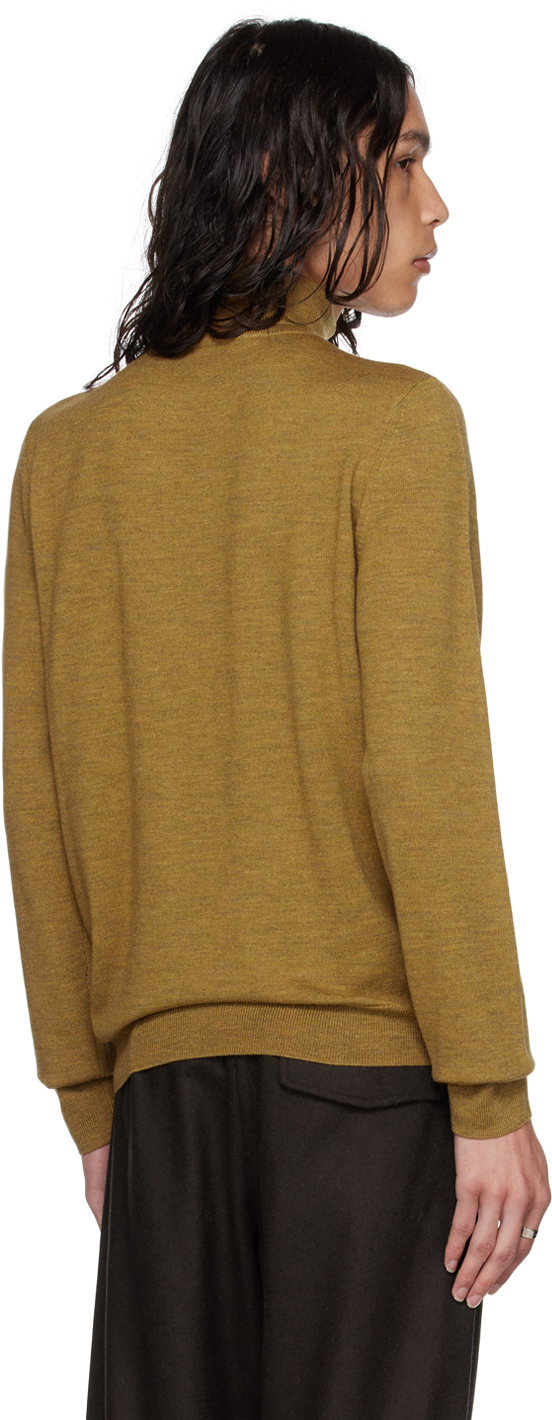 Apc Yellow Dundee Turtleneck In Pda Ocre Chine