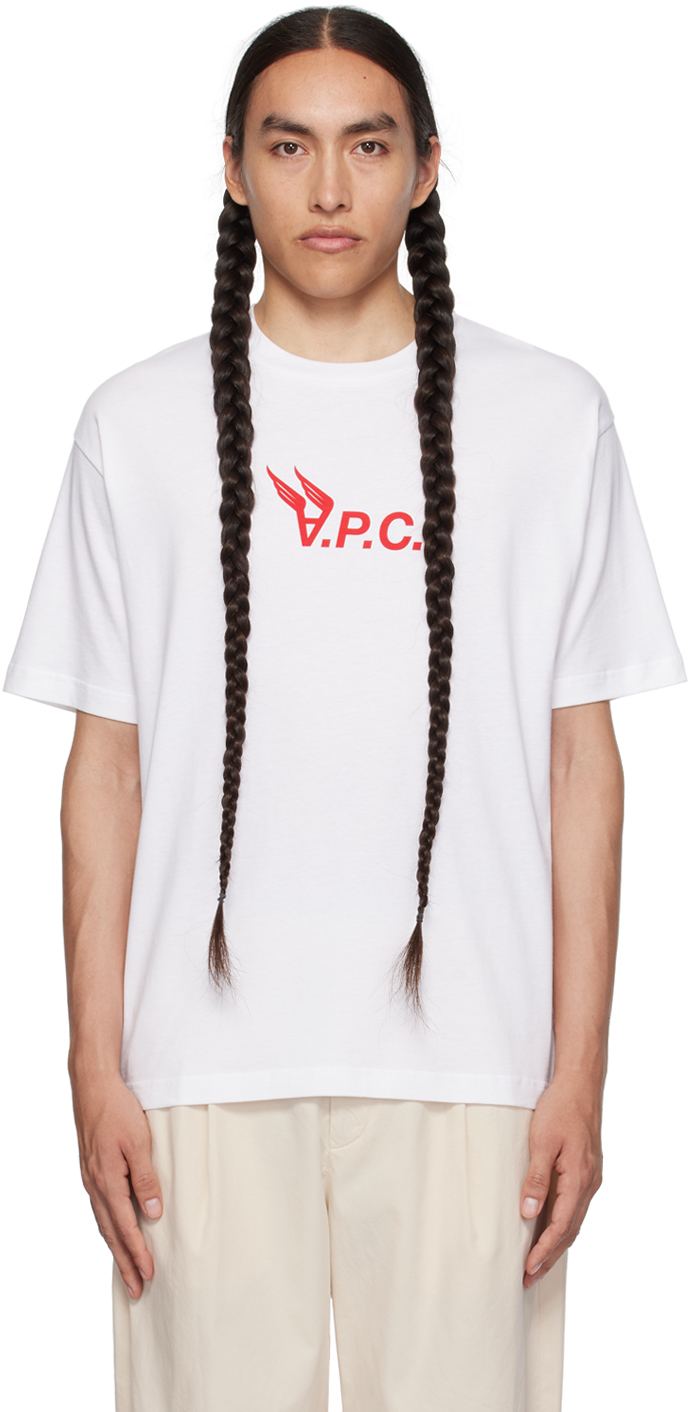 White Hermance T Shirt by A.P.C. on Sale