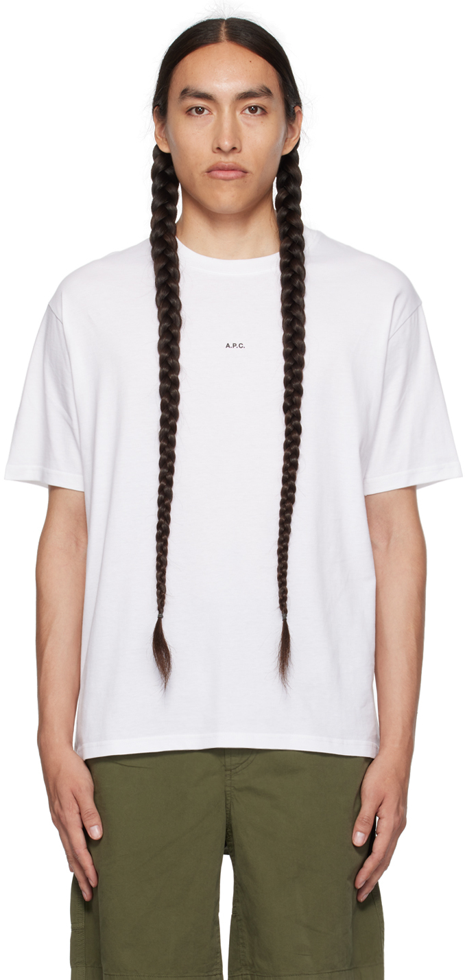 A.P.C.: White Kyle T-Shirt | SSENSE