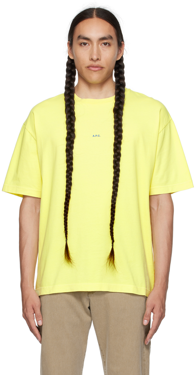 Apc Yellow Kyle T-shirt In Dam Jaune Fluo