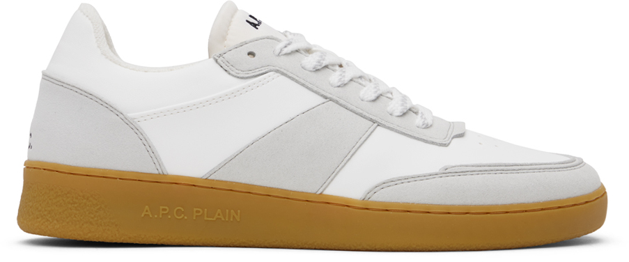 A.p.c. Plain Sneakers Caramel-coloured Trainers In Faux Leather And Faux Suede. In Caf - Caramel