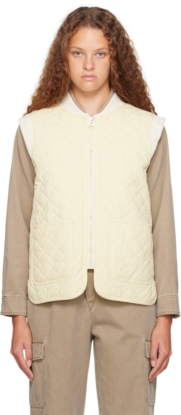 a. p.c. beige emilie vest
