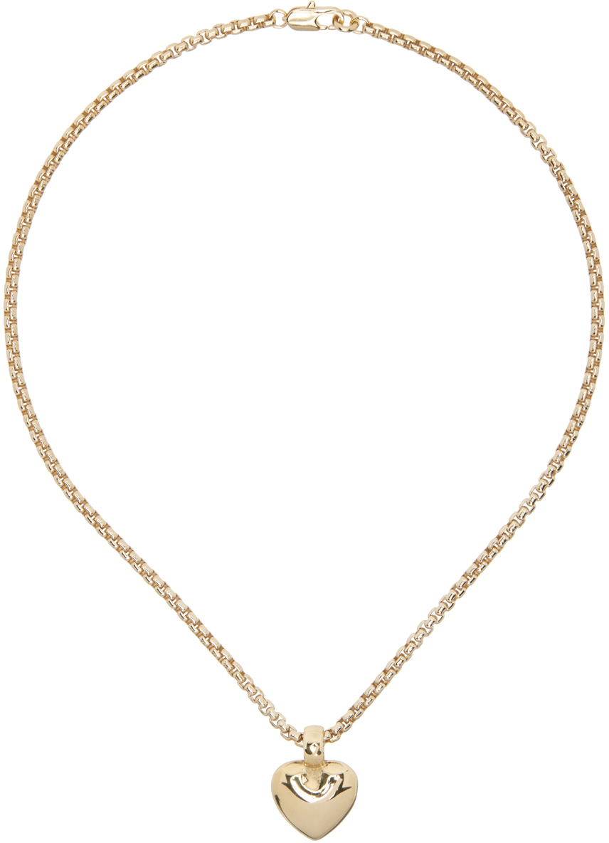 Laura Lombardi Gold Chiara Pendant Necklace In Brass