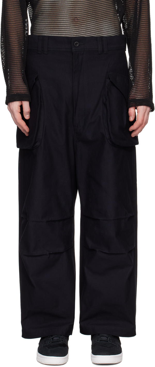 Junya Watanabe Black Two-pocket Cargo Trousers
