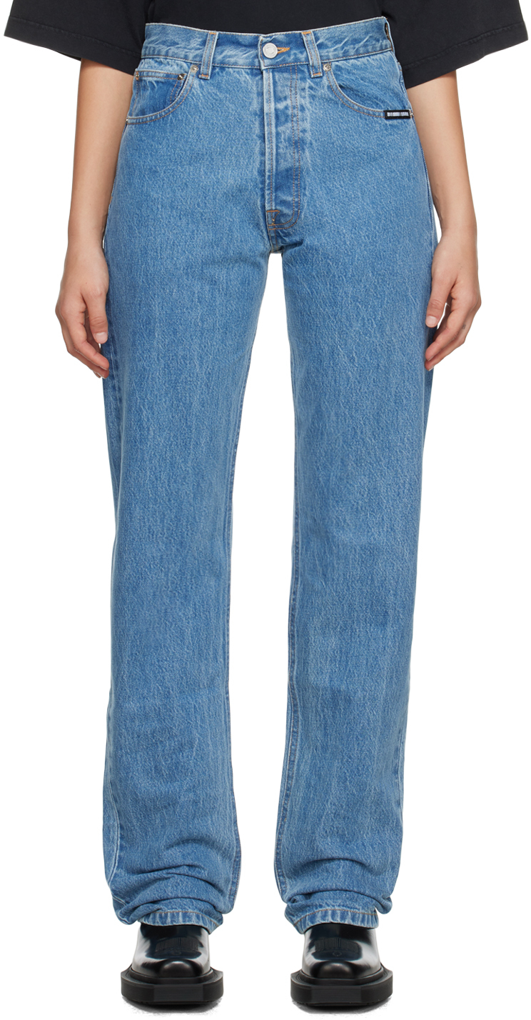 Vtmnts Blue Faded Jeans