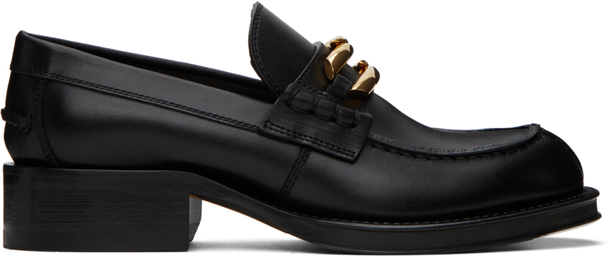 Lanvin 20mm Medley Leather Loafers In Black