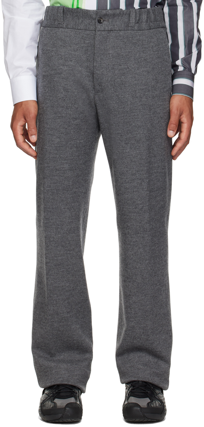 Gray Elasticized Trousers