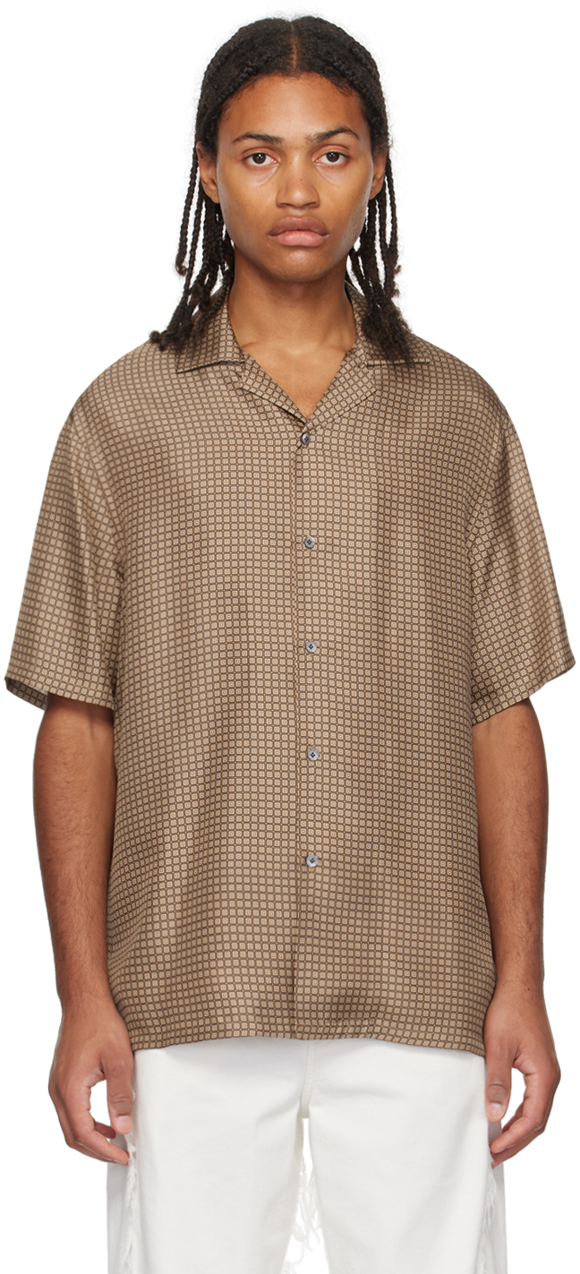 Lanvin: Brown Printed Shirt | SSENSE
