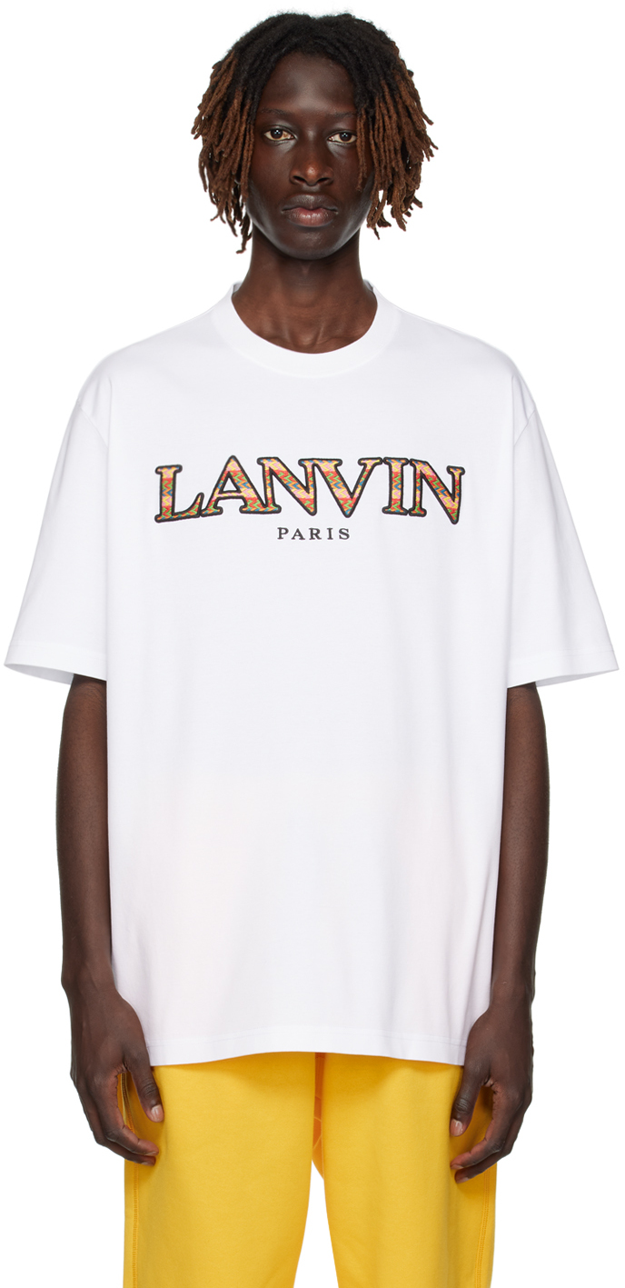 Shop Lanvin White Classic Curb T-shirt In 01 Optic White