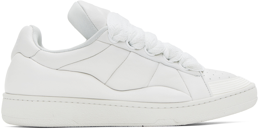 Lanvin: White Curb XL Sneakers | SSENSE