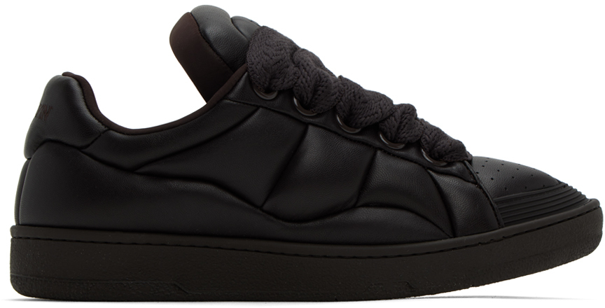 Shop Lanvin Brown Curb Xl Sneakers In B655 Cacao/cacao