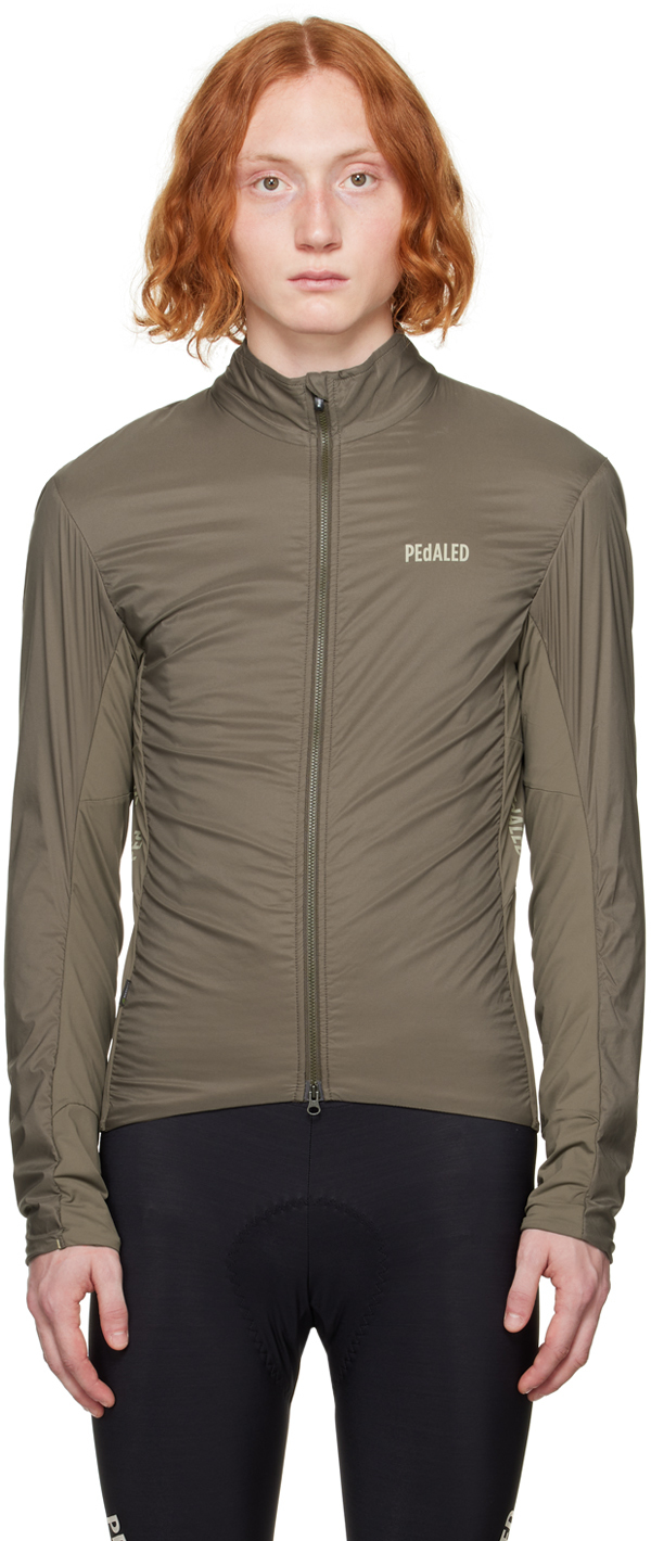 Pedaled Khaki Packable Jacket In 11pe Green