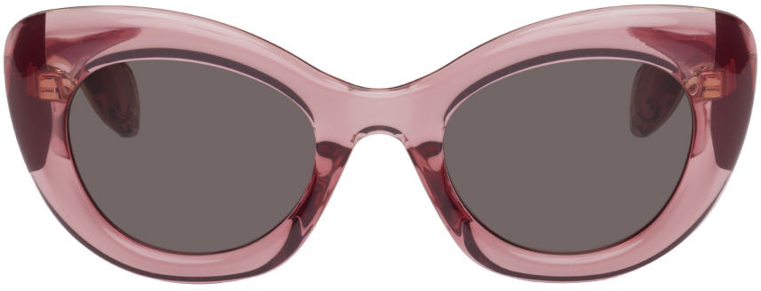 Alexander Mcqueen The Curve Cat-eye Sunglasses In Pink