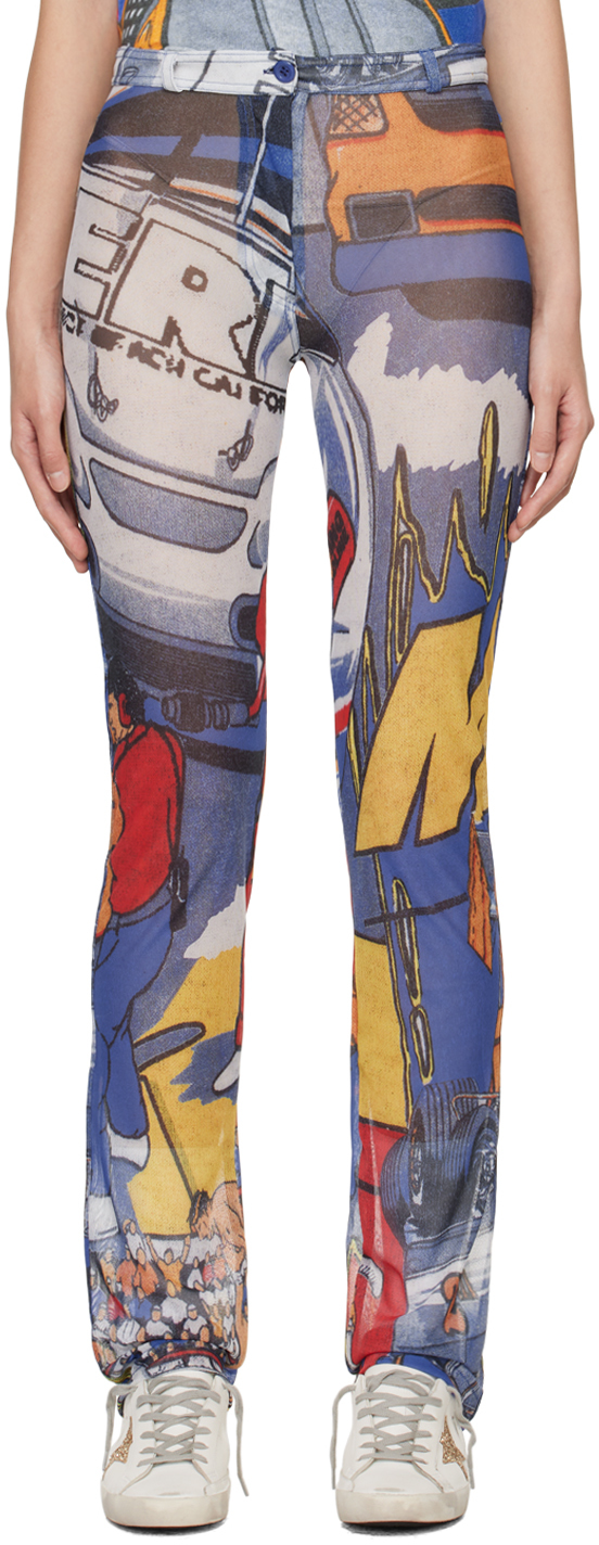 Multicolor Printed Trousers