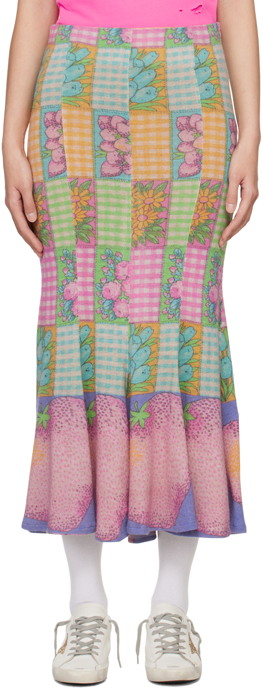 Multicolor Printed Maxi Skirt