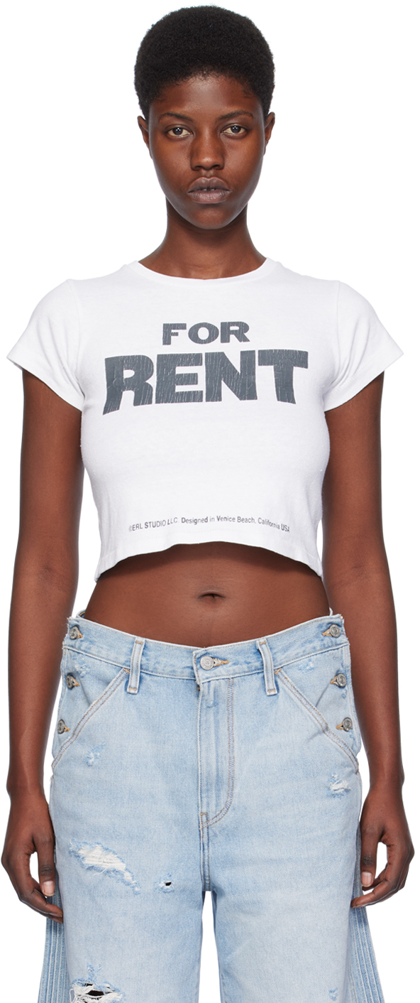 White 'For Rent' T-Shirt