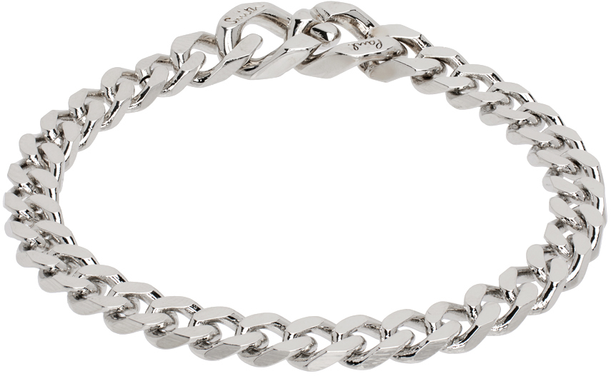 アクセサリー paul smith silver chain bracelet 925 Paul Smith Silver Curb Chain Bracelet In 82 Metallics | ModeSens