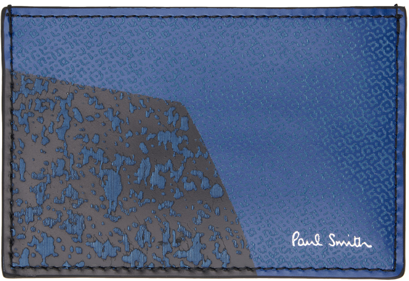 Blue Rug Print Card Holder