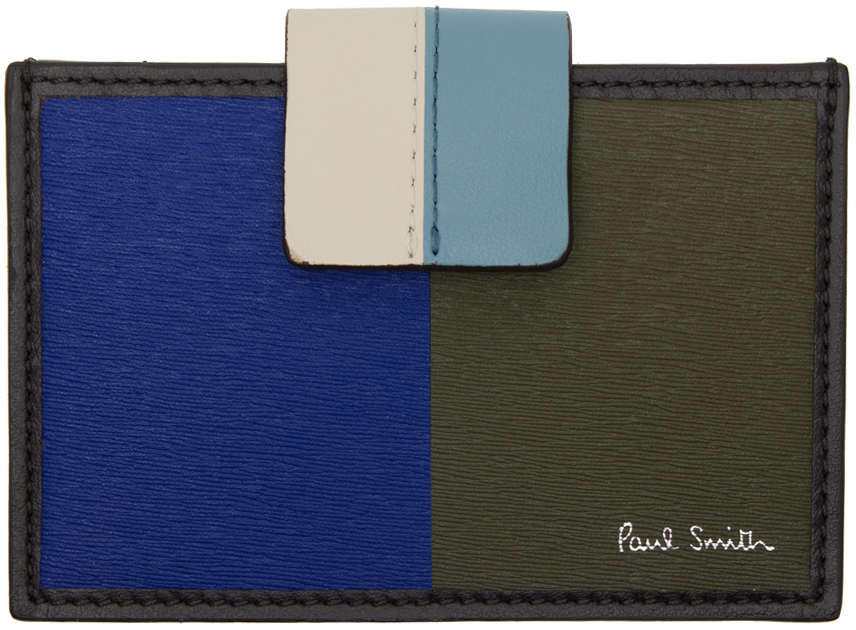 Blue & Black Press-Stud Wallet