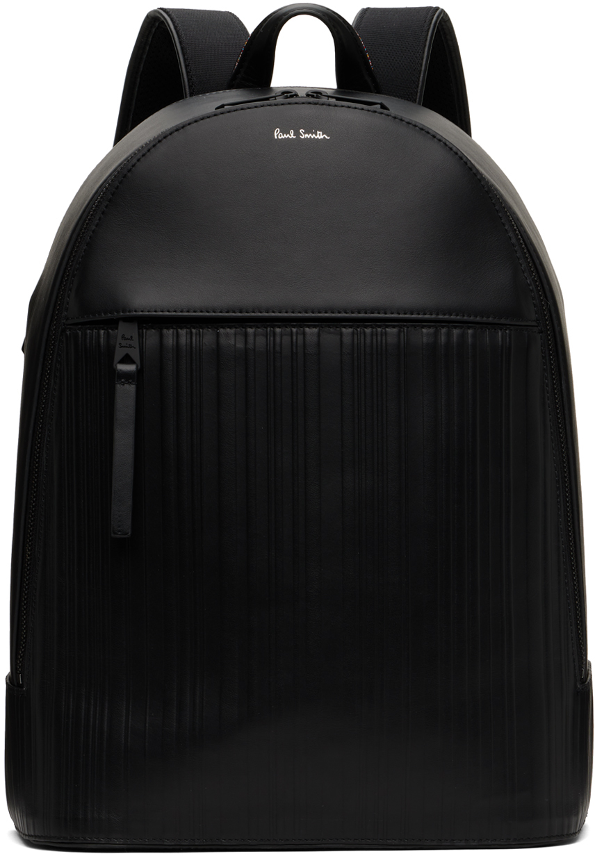 Black Embossed Backpack
