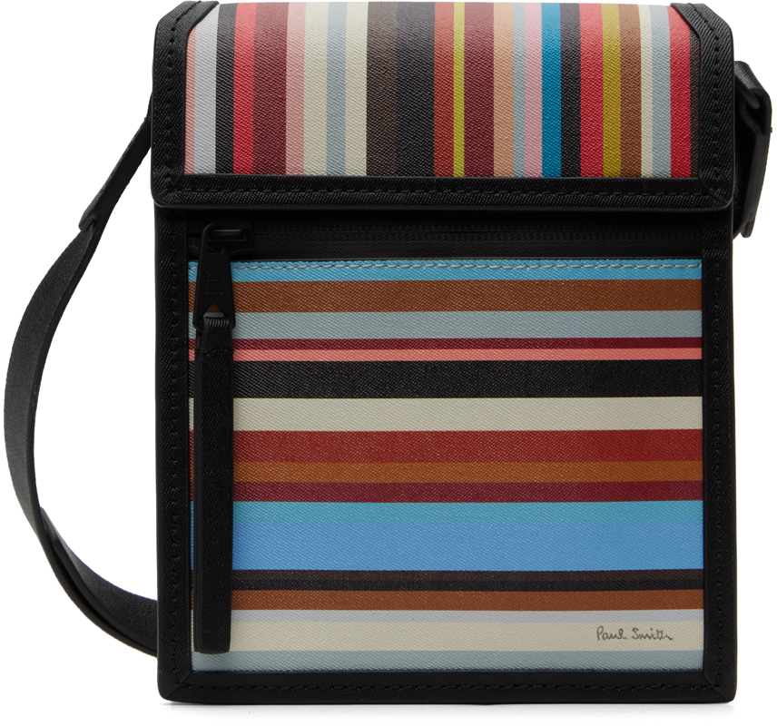 Paul Smith Multicolor Signature Stipe Wash Bag In 92 Multicolour