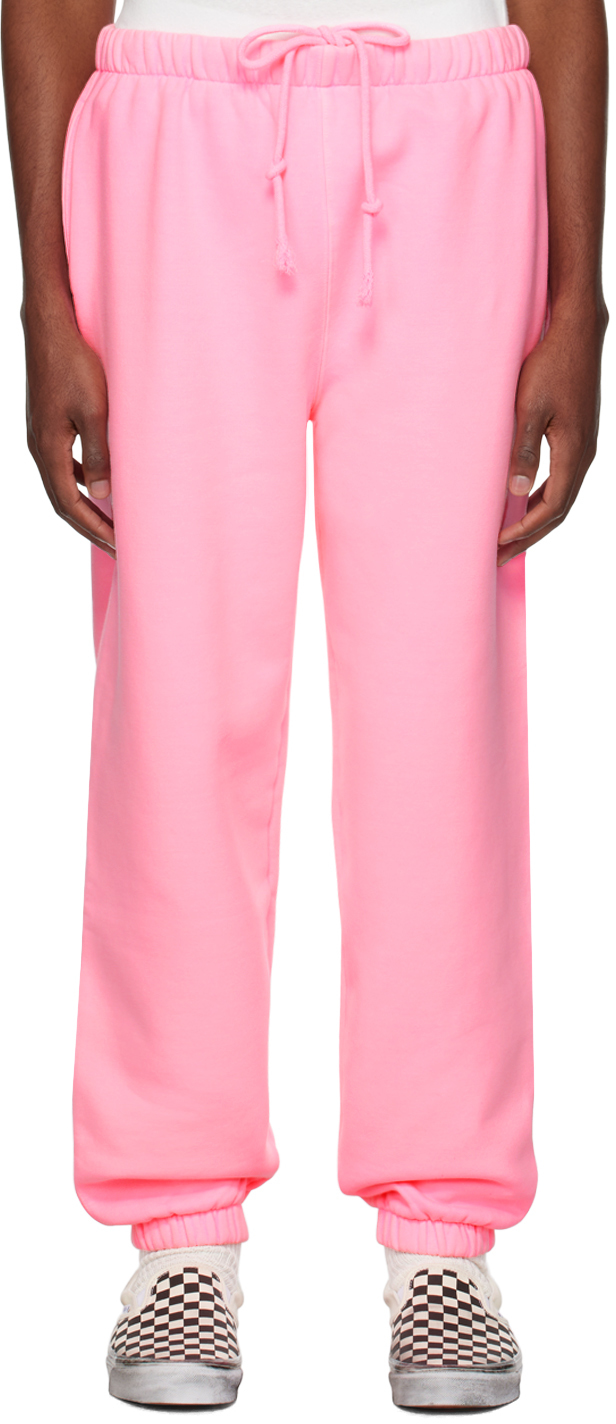 Shop Erl Pink Two-pocket Sweatpants