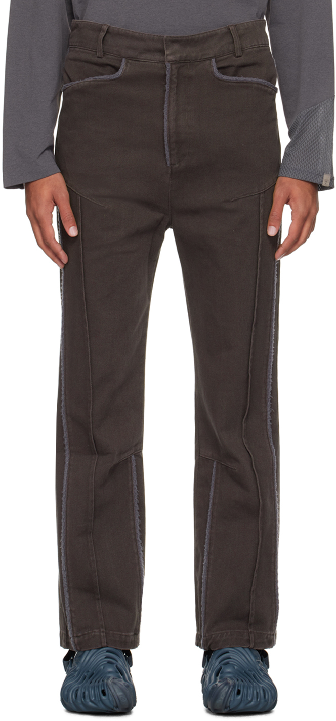Xlim Ssense Exclusive Brown Ep.4 02 Trousers In Dark Brown