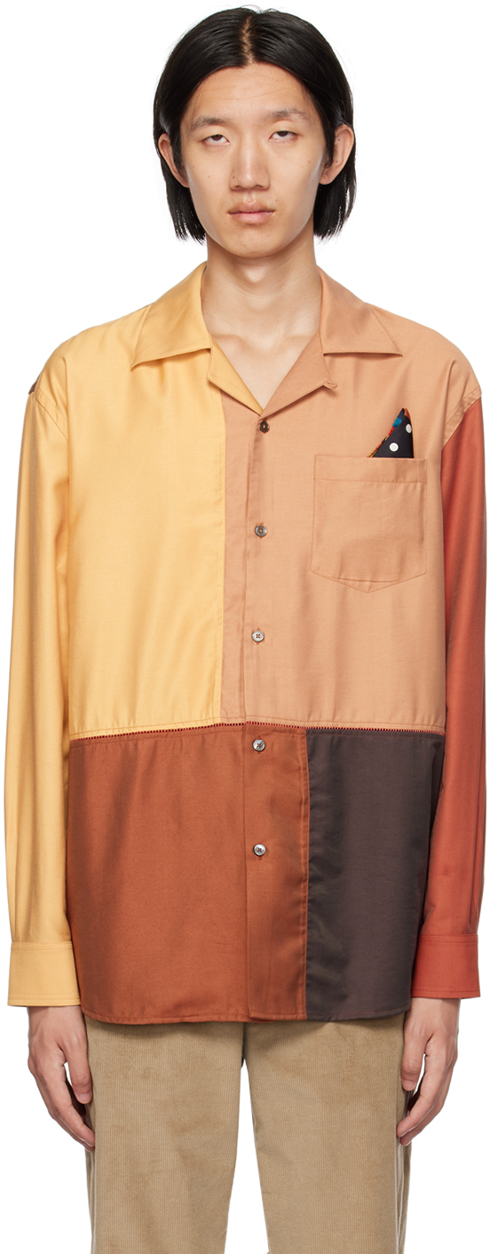 Paul Smith Multicolor Patchwork Shirt In 92 Multicolour