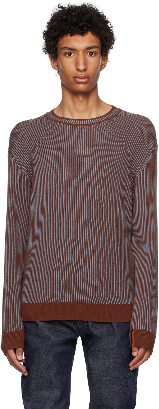 Blue & Brown Crewneck Sweater