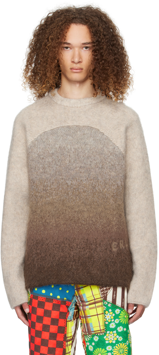 Brown Gradient Rainbow Sweater