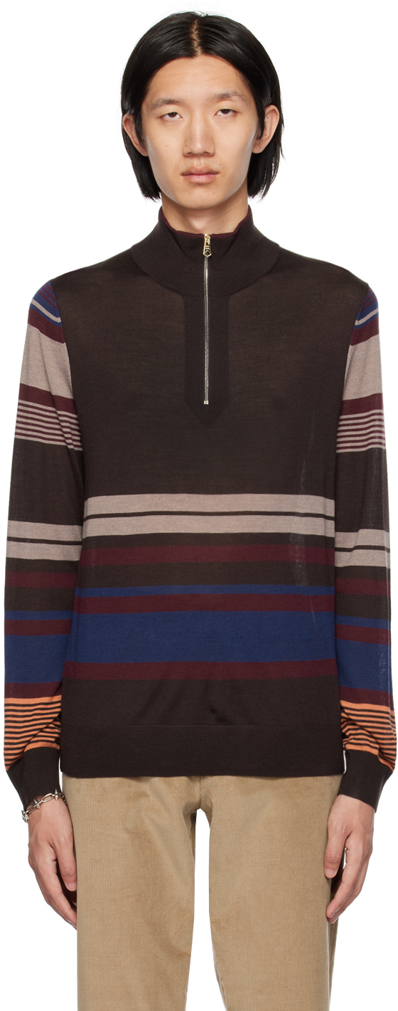 Brown Striped Sweater