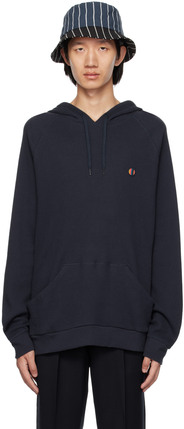 Navy Patch Hoodie