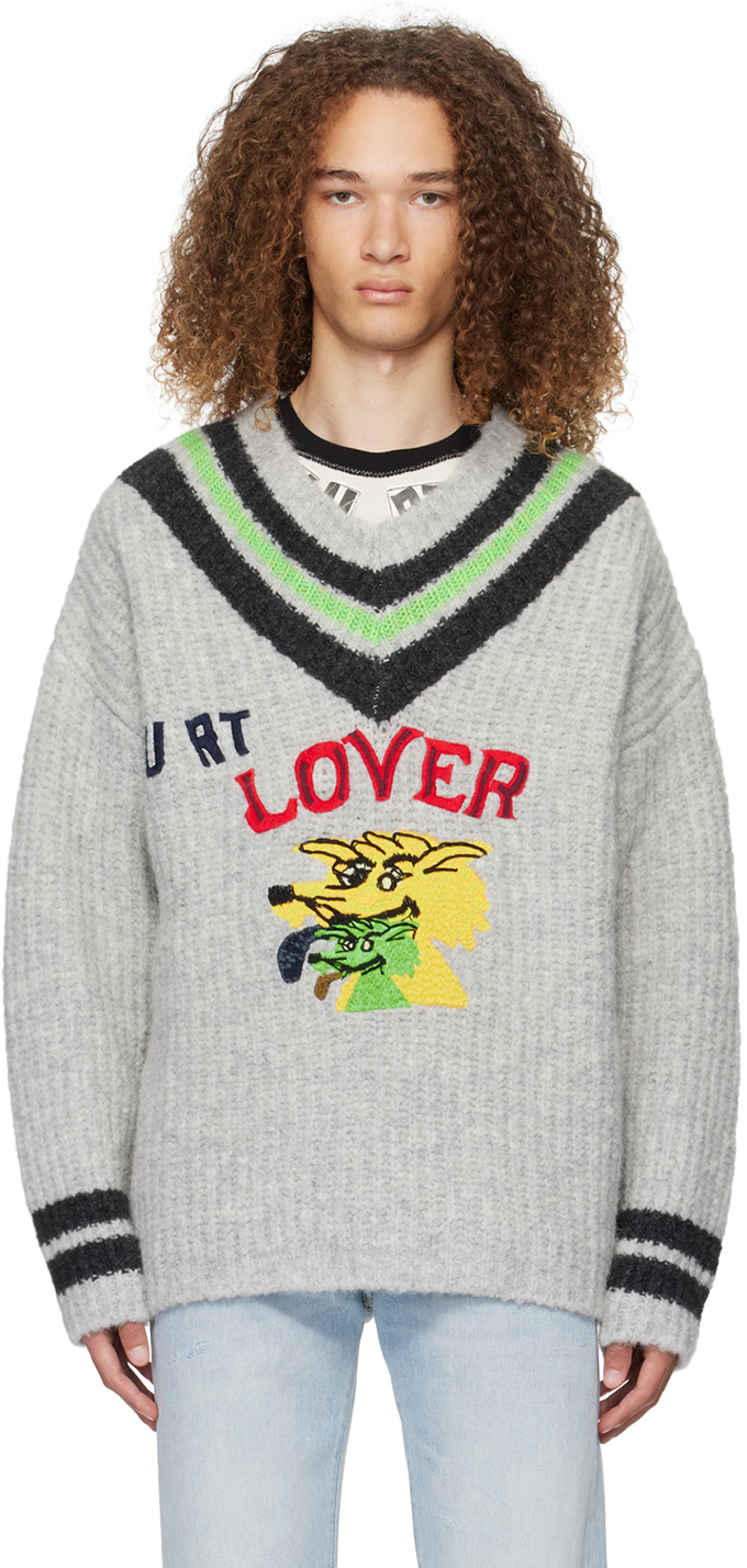 Gray 'Hurt Lover' Sweater