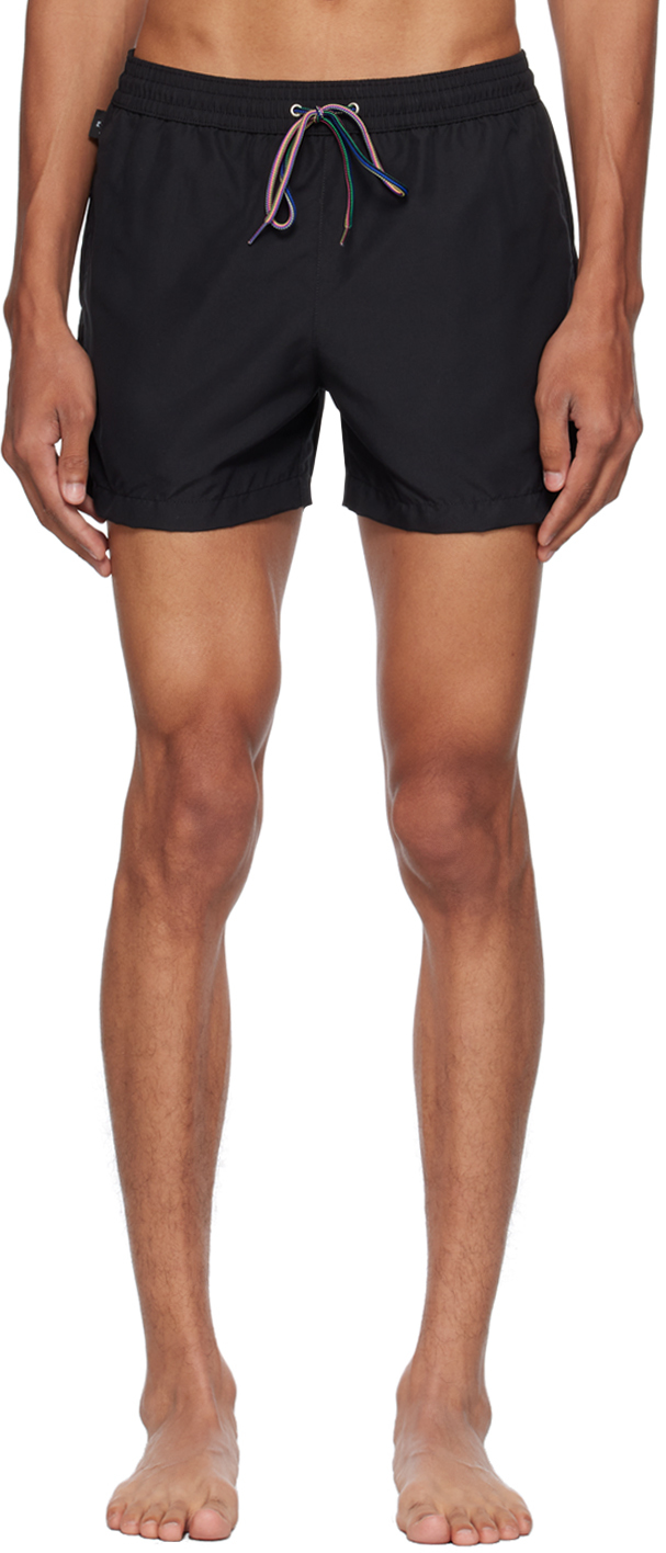 PAUL SMITH BLACK ZEBRA SWIM SHORTS