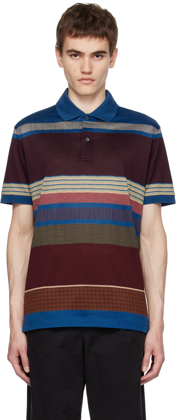 Multicolor Striped Polo by Paul Smith on Sale