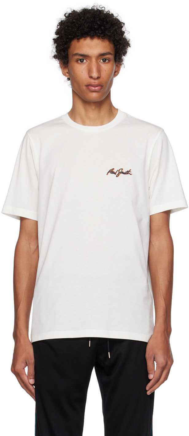 White Embroidered T-Shirt