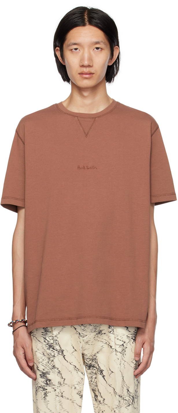 【関税込み】Paul Smith パープル ロゴ刺繍 Tシャツ Paul Smithのパープル ロゴ刺繍 Tシャツがセール中