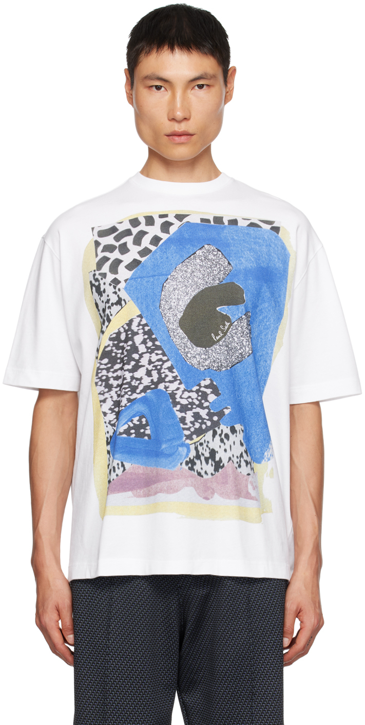 Paul Smith Graphic-print Cotton T-shirt In White