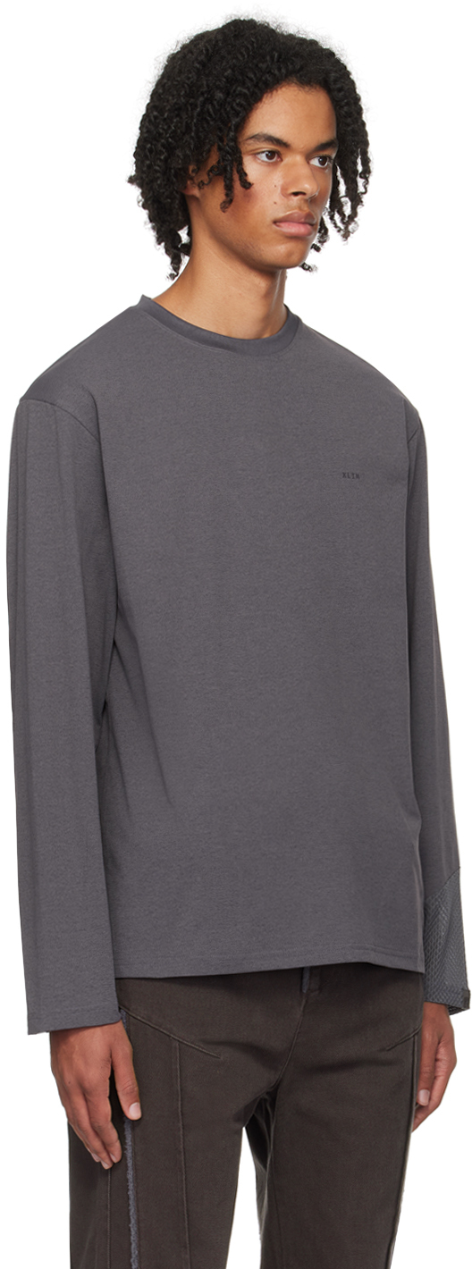 XLIM Gray EP.4 01 Long Sleeve T-Shirt | Smart Closet