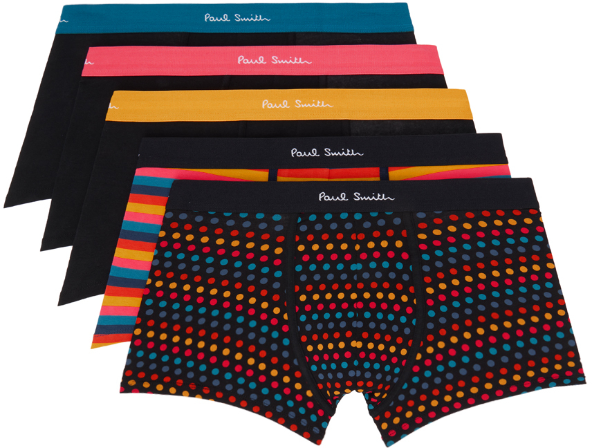 Paul Smith Five-Pack Multicolor Boxers