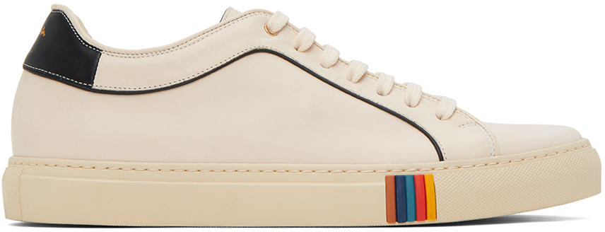 Shop Paul Smith Off-white Basso Sneakers In 01 White