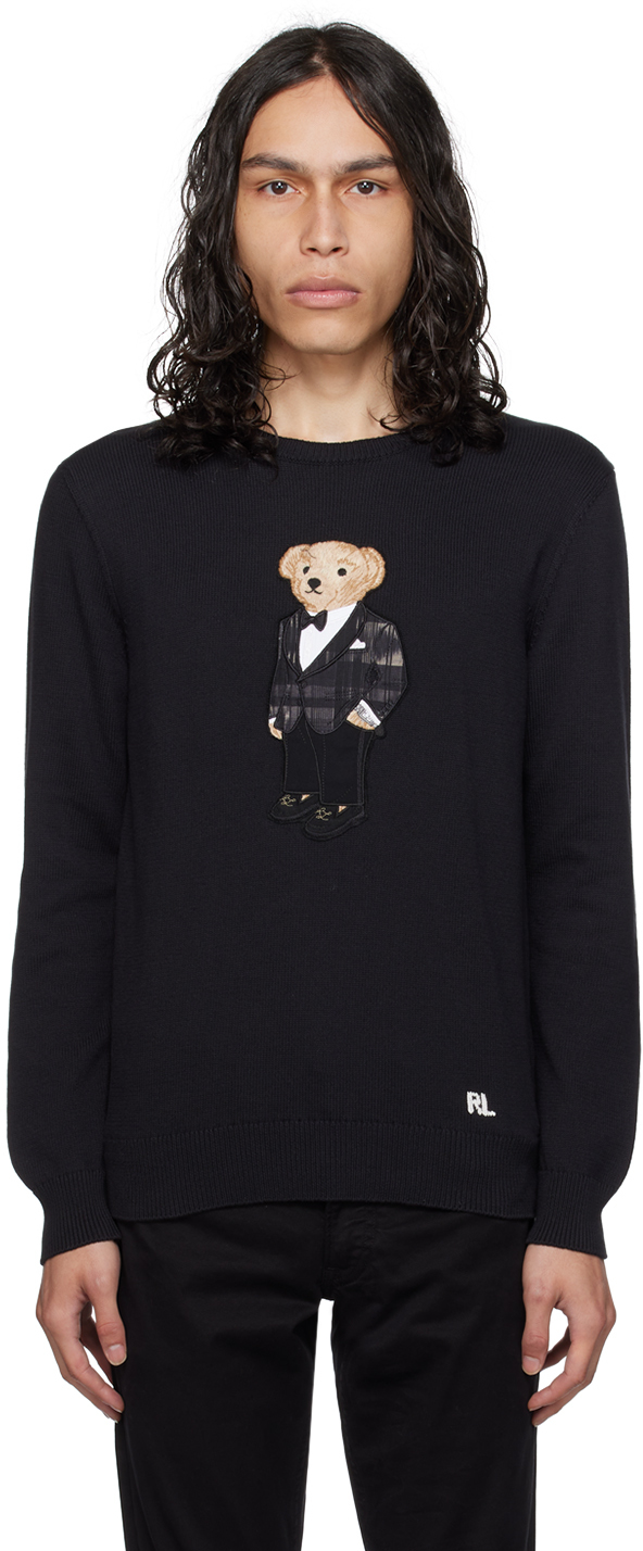 Black Polo Bear Sweater