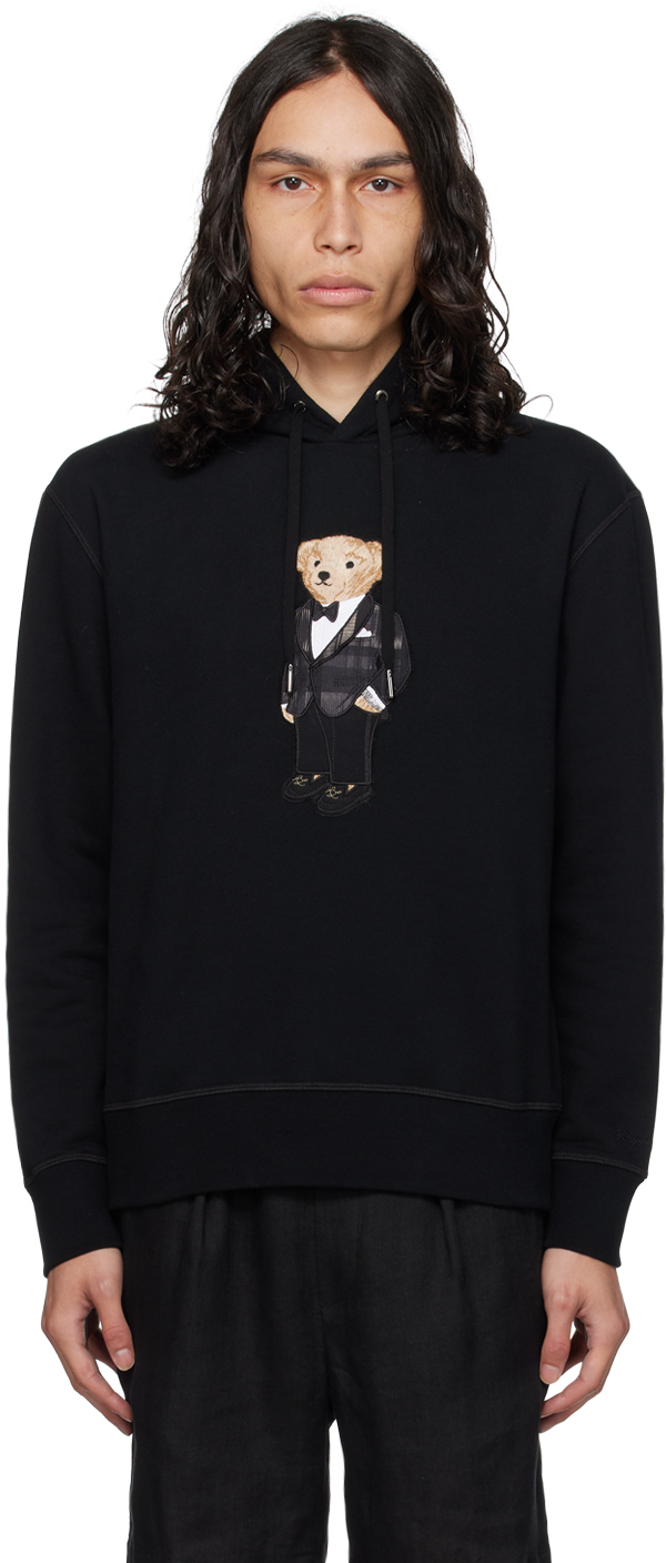 Black Polo Bear Hoodie