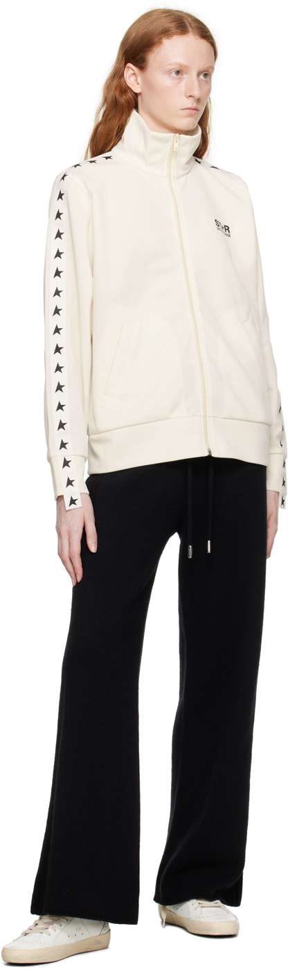 Golden Goose Mid Star High-top Casual Shoes In White/ivory/silver/b