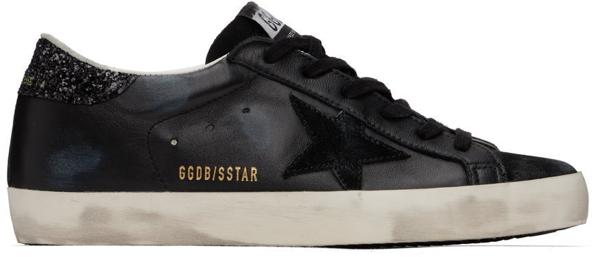Golden Goose: Black Super-Star Classic Sneakers | SSENSE