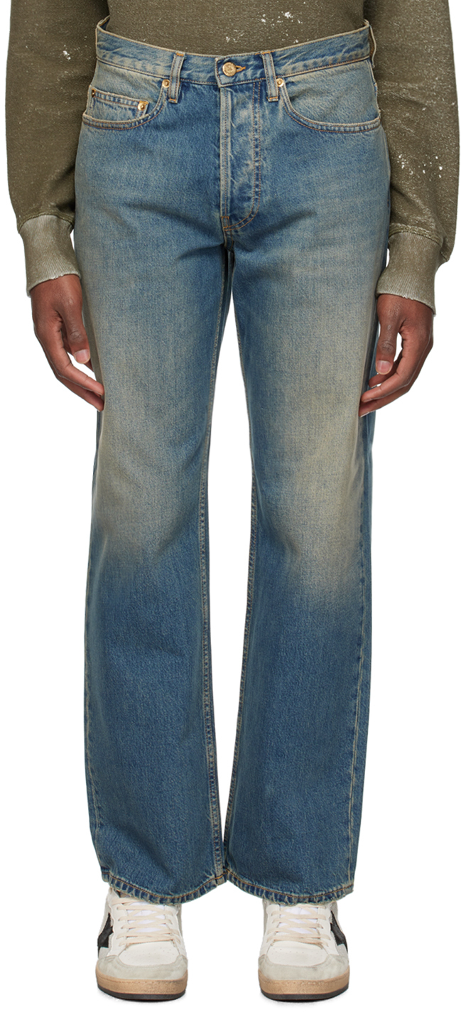 Golden Goose: Blue Lived-In Jeans | SSENSE