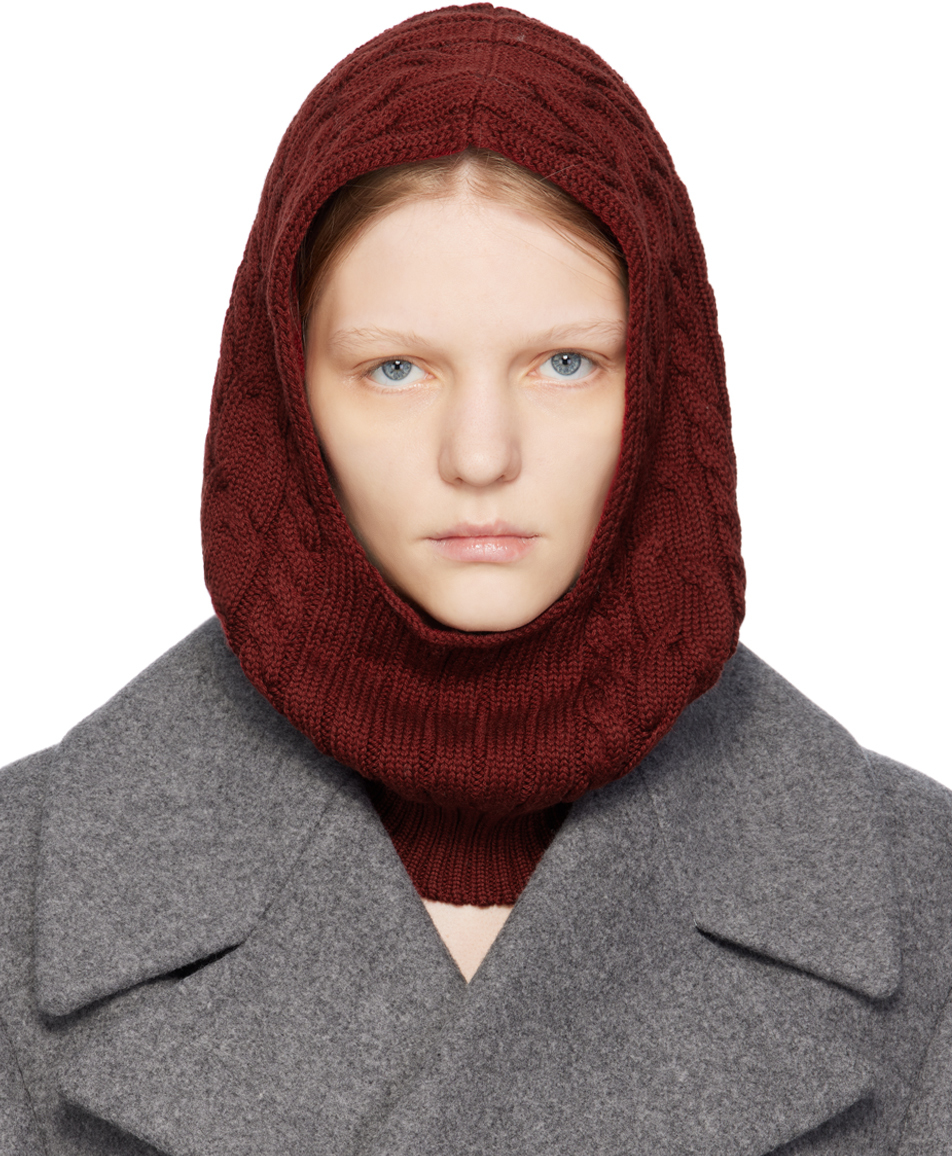 Max Mara Leisure Red Baruffa Balaclava SSENSE UK