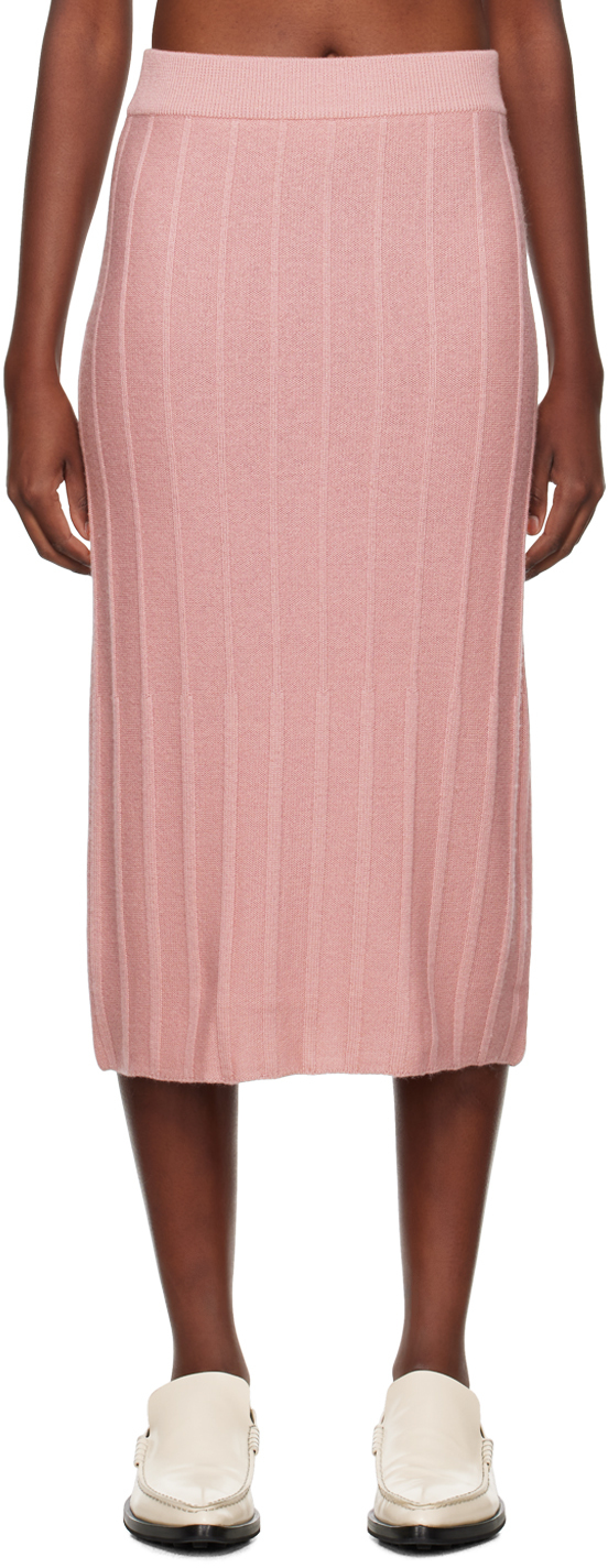 Pink Melk Midi Skirt
