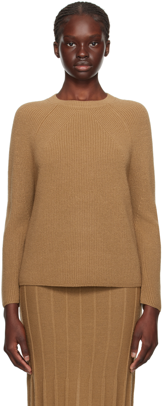 Max Mara Leisure: Tan Balenio Sweater | SSENSE UK