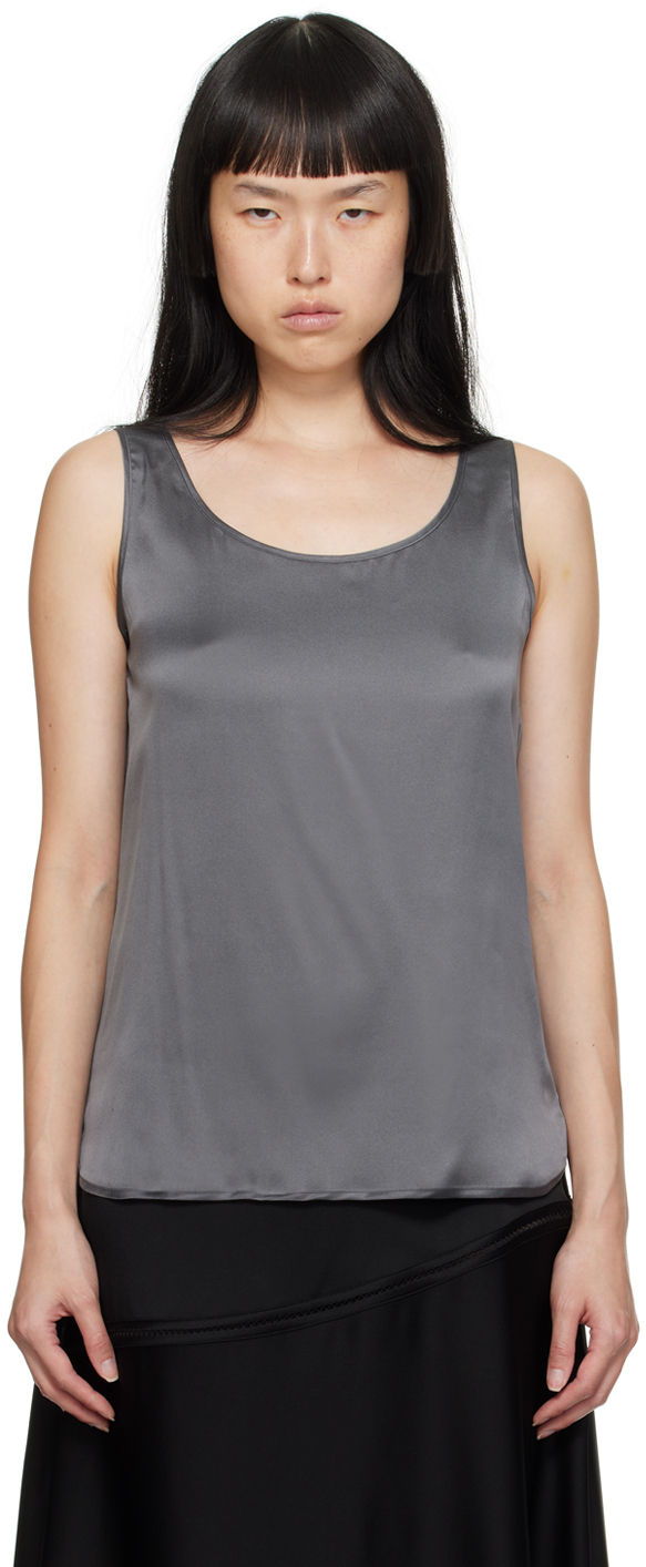 MAX MARA Leisure Pan stretch-silk satin tank